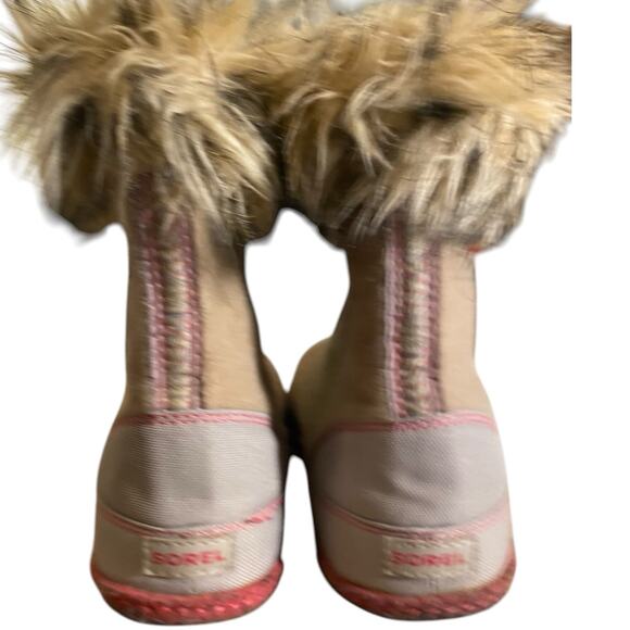 Sorel Cozy Joan Felt Boots Faux Fur Blue Womens 6 Cozycore Cabincore Rustic Boho - Picture 5 of 12